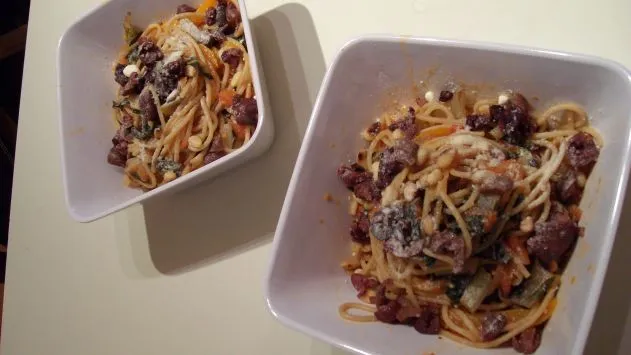 Healthy Whole Wheat Spaghetti with Swiss Chard Recipe