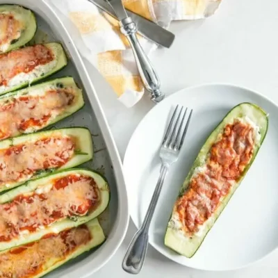 Healthy Zucchini Boat Lasagna: A Veggie-Packed Delight