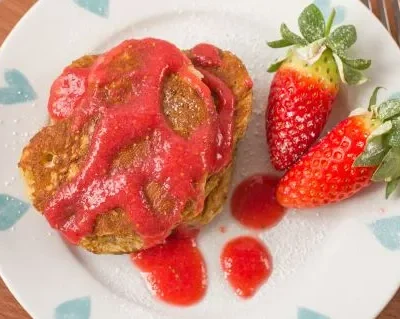 Heart Shaped Whole-Wheat Pancakes With