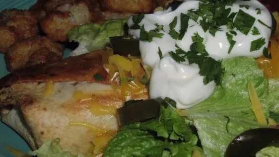 Hearty Baked Chicken Chimichangas