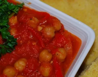 Hearty Chickpea And Spicy Tomato Stew Recipe