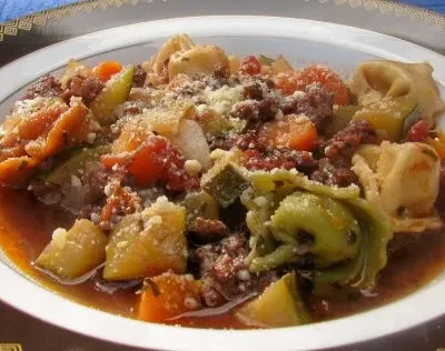 Hearty Italian Sausage And Tortellini Soup Recipe