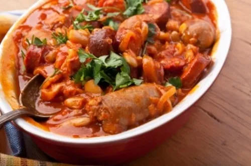 Hearty Sausage And Bean Casserole