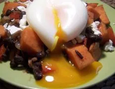 Hearty Sweet Potato And Black Bean Skillet Hash