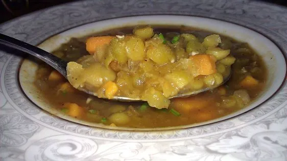 Hearty Sweet Potato and Split Pea Soup Recipe