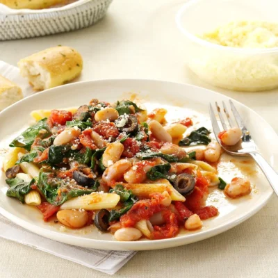 Hearty Tomato &Amp; Cannellini Bean Pasta Delight