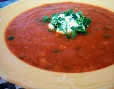 Hearty Tomato and Red Lentil Soup Recipe