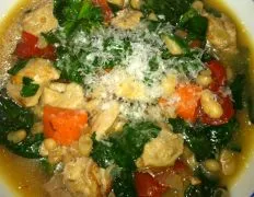 Hearty Tuscan-Style White Bean And Chicken Soup Recipe