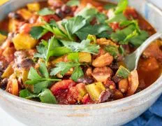 Hearty Vegetarian Chili For A Cozy Night In