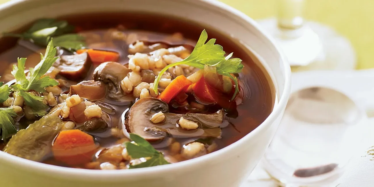 Hearty Wild Mushroom and Barley Soup Recipe