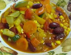 Hearty And Flavorful Vegetarian Chili With A Spicy Kick