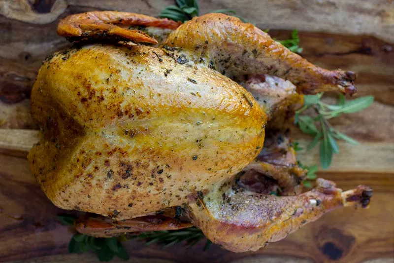 Herb-Butter Roasted Turkey with Caramelized Glaze