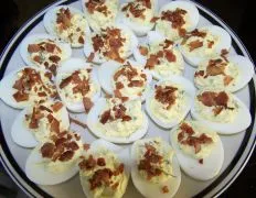 Herb Sour Cream Stuffed Eggs