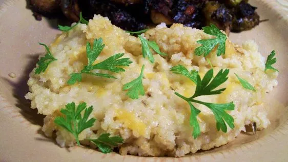 Herbed Cheese Millet Casserole