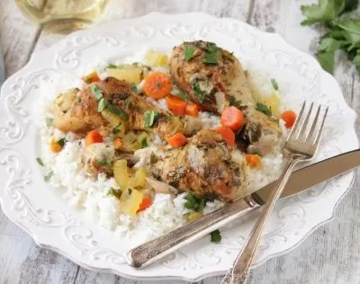 Herbed Lemon Chicken In A Crock Pot / Slow