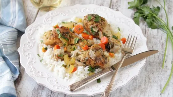 Herbed Lemon Chicken In A Crock Pot / Slow