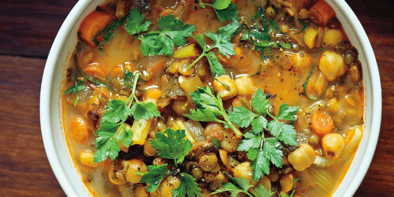 Herbed Tomato And Chickpea Soup