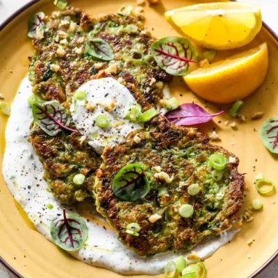 Herbed White Bean And Zucchini Latkes