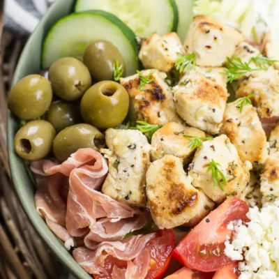 High Protein Greek Chicken Salad