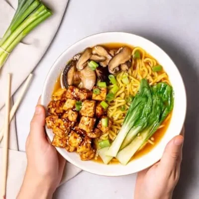 Hoisin Glazed Tofu With Crisp Bok Choy Stir-Fry