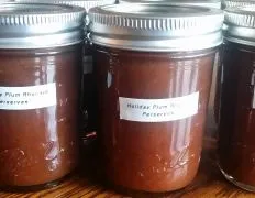 Holiday Plum Rhubarb Preserves