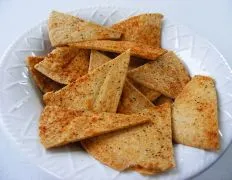 Homemade Baked Chips Tortilla Or Pita