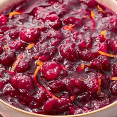 Homemade Cranberry Sauce Cranberry