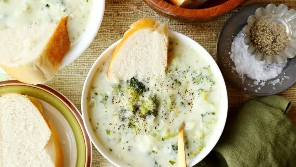 Homemade Cream Of Broccoli Soup