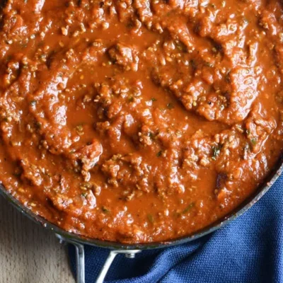 Homemade Italian Spaghetti Sauce Recipe