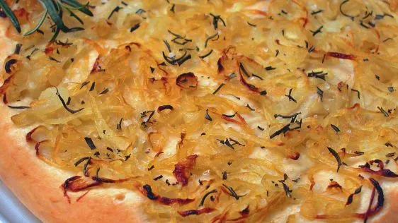 Homemade Italian Sweet Onion Focaccia Bread Recipe