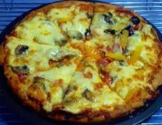 Homemade Pizza With Mild Tomato Sauce