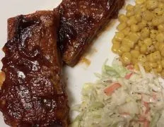 Homemade Seitan Barbecue Bbq Ribs -Vegan