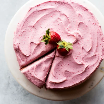 Homemade Strawberry Bliss Cake Recipe