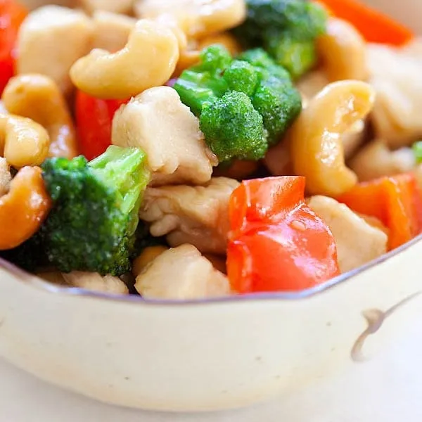 Honey Cashew Chicken With Rice