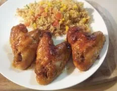 Honey Garlic Chicken Wings With A Kick