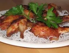 Honey-Garlic Glazed Quail with a Spicy Twist