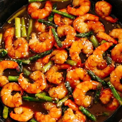 Honey Ginger Shrimp Stir Fry