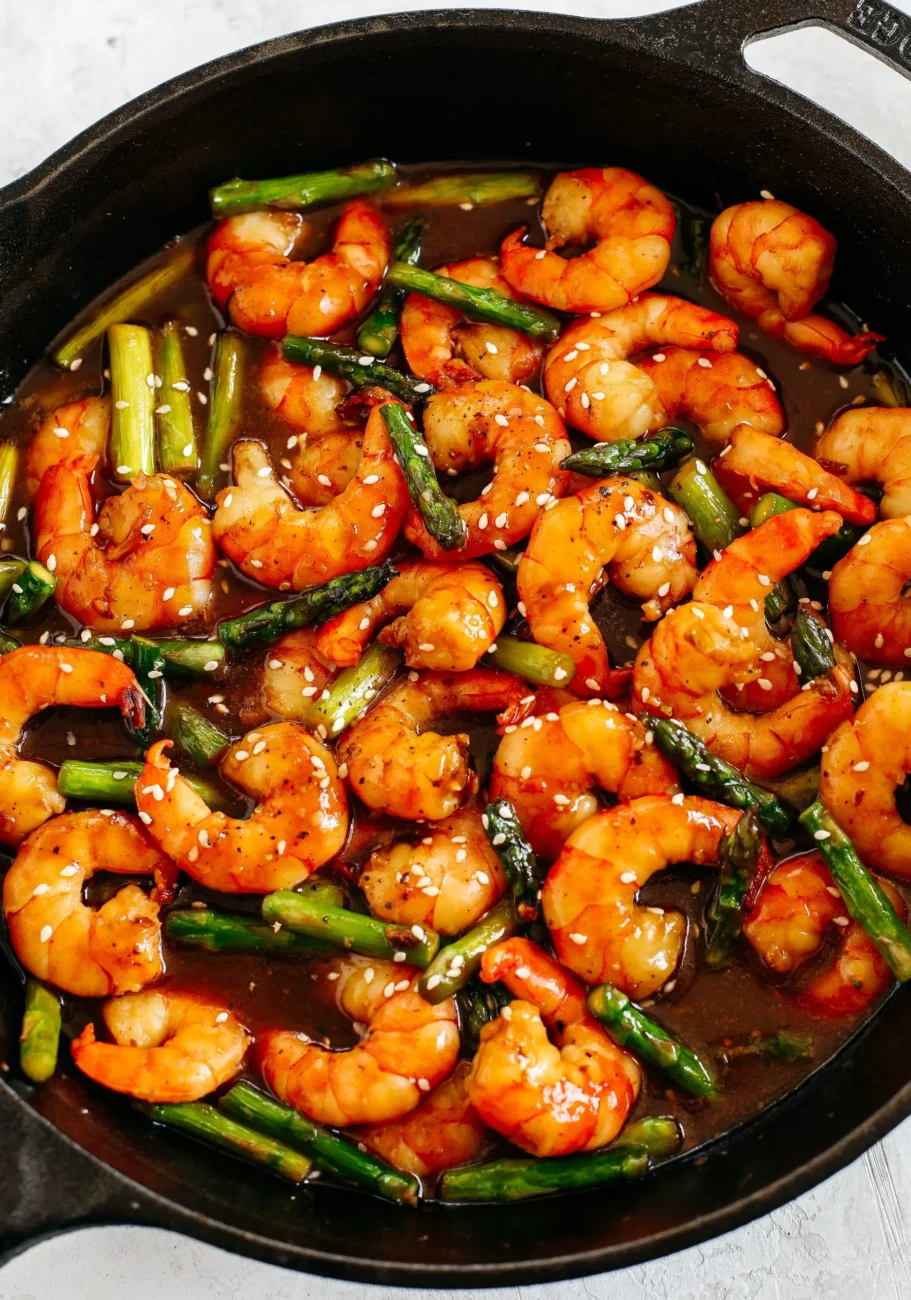 Honey Ginger Shrimp Stir Fry