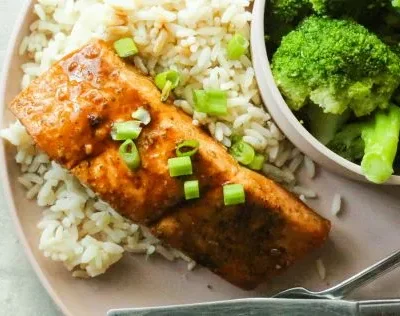 Honey-Glazed Salmon With Wasabi Kick - Weight Watchers Friendly Recipe