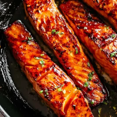 Honey-Glazed Salmon With A Spicy Twist