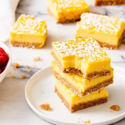 Honey Lemon Bars With Whole Wheat Shortbread Crust