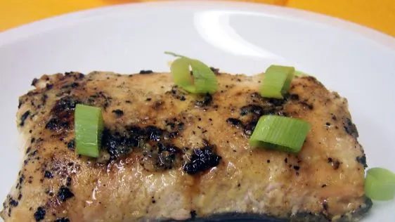 Honey Mustard Grilled Salmon Or Tuna Steaks