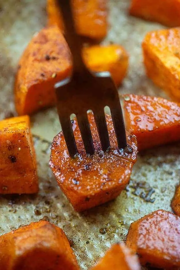 Honey Roasted Sweet Potatoes