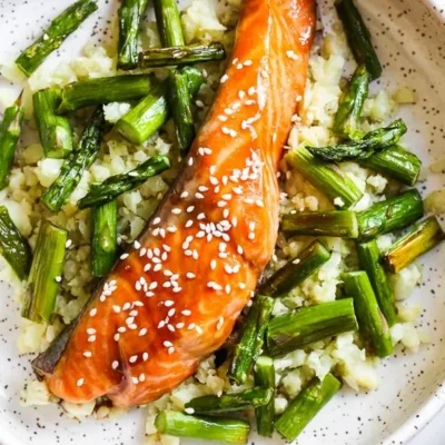 Honey-Teriyaki Salmon With Cauliflower Rice