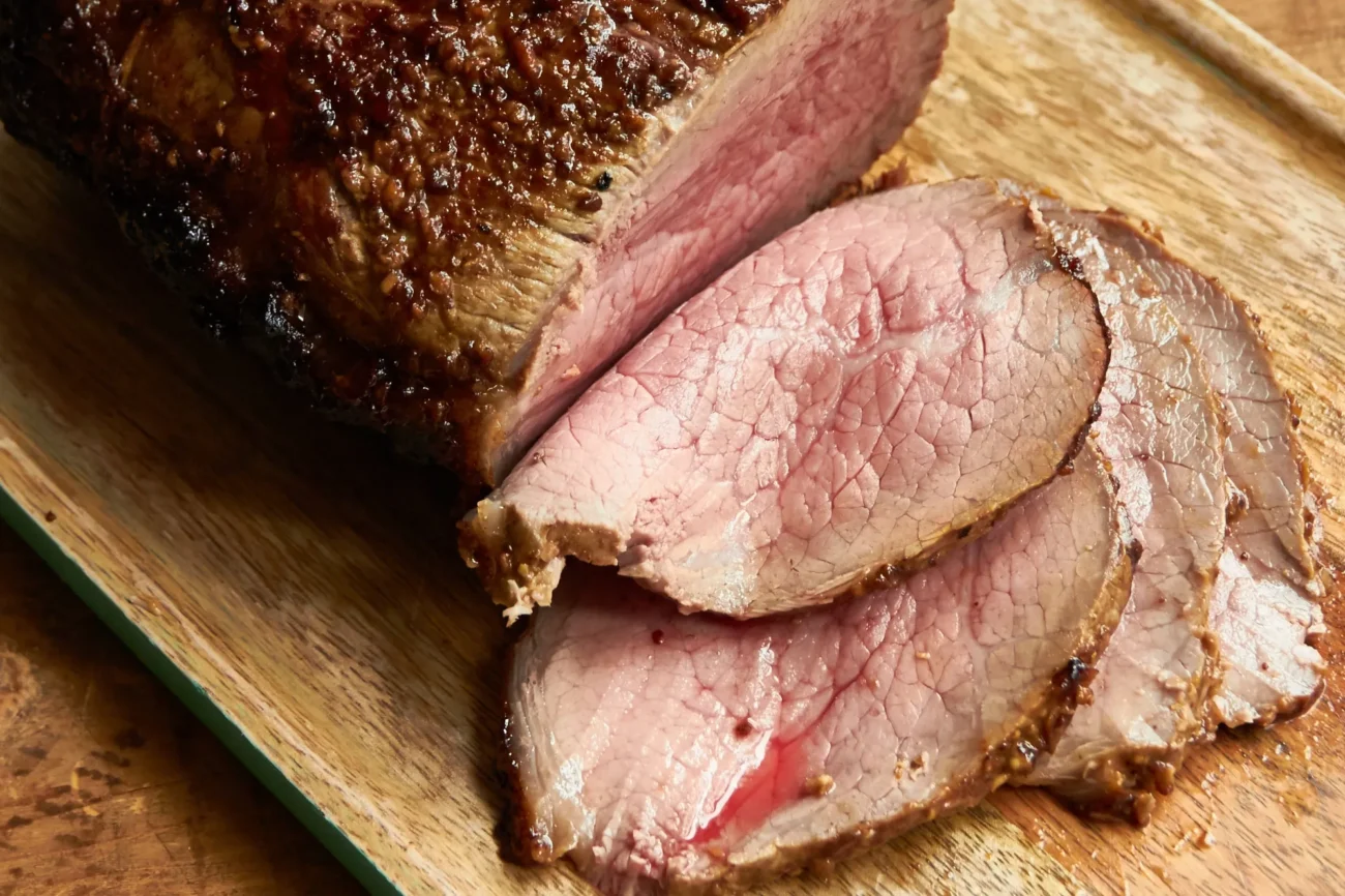 Horseradish And Mustard Crusted Beef