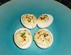 Horsey Deviled Eggs