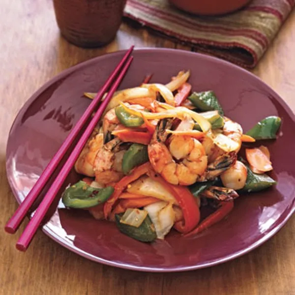 Hot And Sour Shrimp Stir Fry