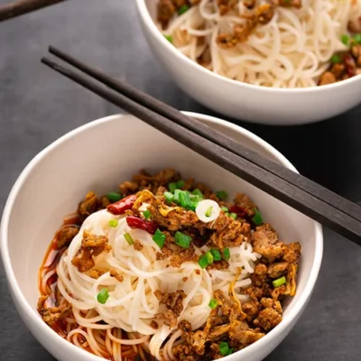 Hot And Spicy Szechuan Noodles Dan