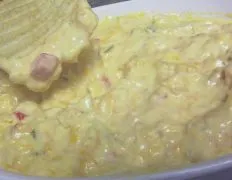 Hot Cheesy Onion Chip Dip