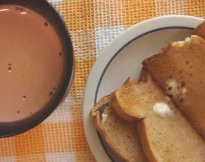 Hot Chocolate And Toast